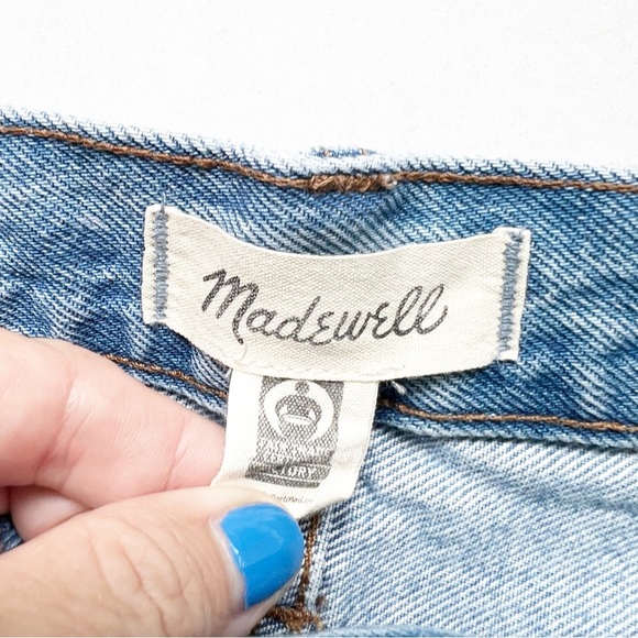 Madewell Relaxed Denim Shorts Cutoff Blue Jean Short size 26 - Picture 3 of 6